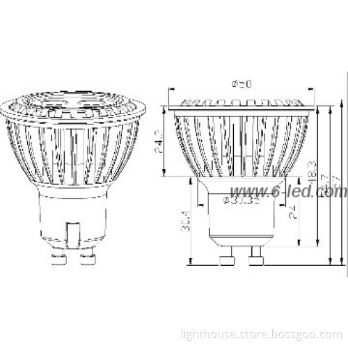 LED Spot light GU10/MR16/E27